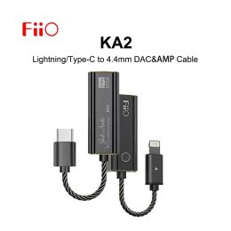 Versterker Fiio Jadeaudio Ka2 Typec/Lightning tot 4,4 mm dongle, dubbele DAC CS43131 DSD256, hoofdtelefoonversterker voor Android iOS Mac Win10