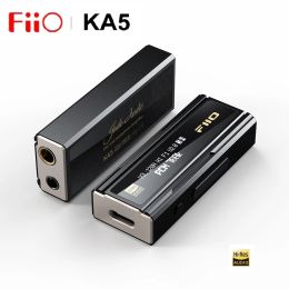 Versterker Fiio Jadeaudio KA5 USB DAC Hoofdtelefoonversterker Hires Dual CS43198 Chip 3.5/4,4 mm Audiokabel PCM 768kHz DSD256 Android IOS Win