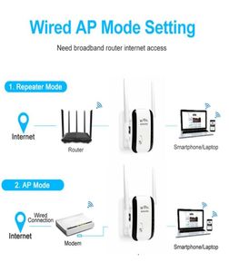 Amplificador para la Copa de Europa Alta calidad Más Wlan Extensor de rango WiFi original Enrutador 300M 24G Repetidor Red inalámbrica Fre7976318