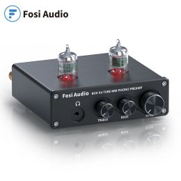 Amplificateur Fosi Audio Phono Préampli pour le préamplificateur de phonographe Turntable avec amplificateur de tube à vide 5654W