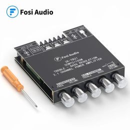 Amplificateur Fosi Audio TB21 Bluetooth Sound Power Amplificateur Carte d'amplificateur 2.1 Channel MINI MODULE AMP DIGIQUE AUDIQUE sans fil 50W X2 100W Subwoofer