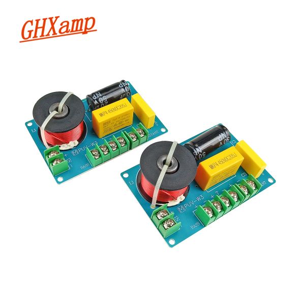 Amplificador GHXAMP 200W HIFI CrossOver Crossover Treble Mid Bass Frecuencia Divisor 4525kHz para 48ohm Bookselfing Theatre Audio Diy 2pcs