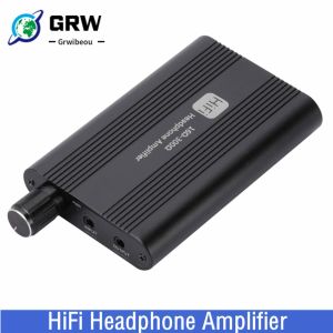 Amplificateur Grwibeou 16300 ohm amplificateur de casque 16150 ohm amplificateur d'écouteur HiFi 3.5mm prise Aux amplificateur Audio réglable Portable