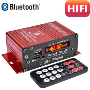 Versterker hifi geluidsversterker 2.0 kanaal bluetooth versterker cd dvd mp3 USB TF -invoer voor thuistheatersysteemmini stereo versterker voor auto