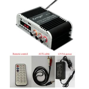 Versterker HY118 Bluetooth -versterker 2.2 Kanaalondersteuning 2 Subwoofer Luidspreker FM TF USB Remote Control Mini Hifi Digitale versterker stereo