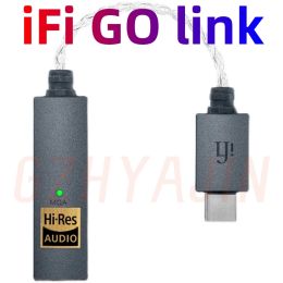 Versterker IFI GO Link draagbare USB gebalanceerde DAC -hoofdtelefoonversterker Dongle Dynamisch bereik Verbetering Totale harmonische vervorming Decoder
