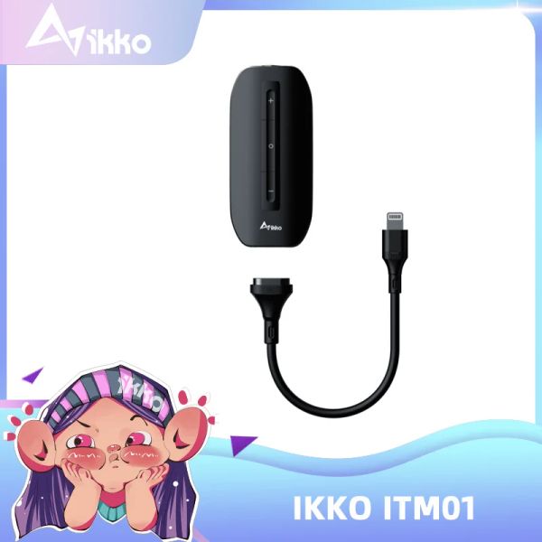 Amplificador IKKO ITM01 USB DAC Switch Gaming Sound Tarjeta Auricador Hifi Audio Amplificador para el teléfono PC Cable de Lightning al adaptador de 3.5 mm