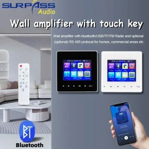 Amplificateur Système de musique de fond intérieur Home Hotel Architecture Villa Amplificateur Panneau Bluetooth Connexion Mur Amplificateur avec touche Touch