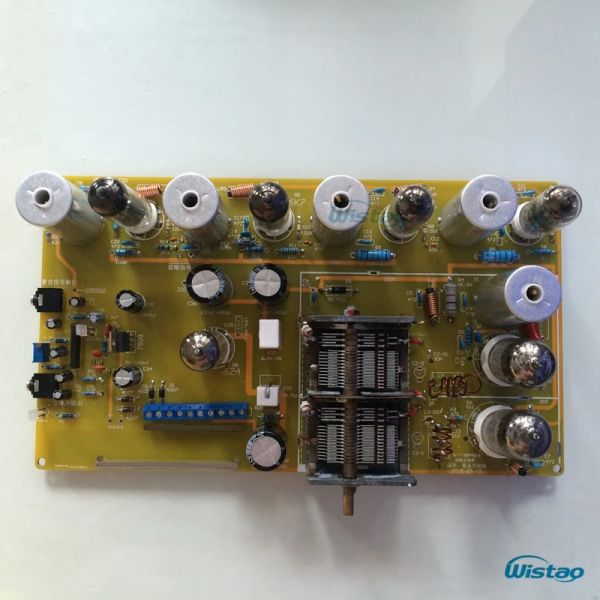 Amplificador IWISTAO Tubo FM Radio estéreo Cabezal Kit PCBA terminado o placa vacía 6C11 No incluye transformador de potencia Audio HIFI 110V/220V DIY