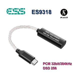 Amplificateur JCALLY ES9318 DSD256 PCM 32BIT / 384KHZ USB AMP AMP ESS HIFI ADAPTATEUR ADAPTATE