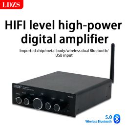 Amplificateur LDZS Bluetooth 5.0 Hifi Power Amplificateur 100wx2 Channel 2.1 Home Car Digital Audio Amp USB UDisk TF Music Player