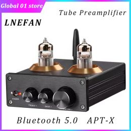 Amplificateur Préamplificateur de tube à vide Lnefan 2.0 amplificateur audio HIFI Bluetooth 5.0 QCC3008 APTX Mini pré-ampli