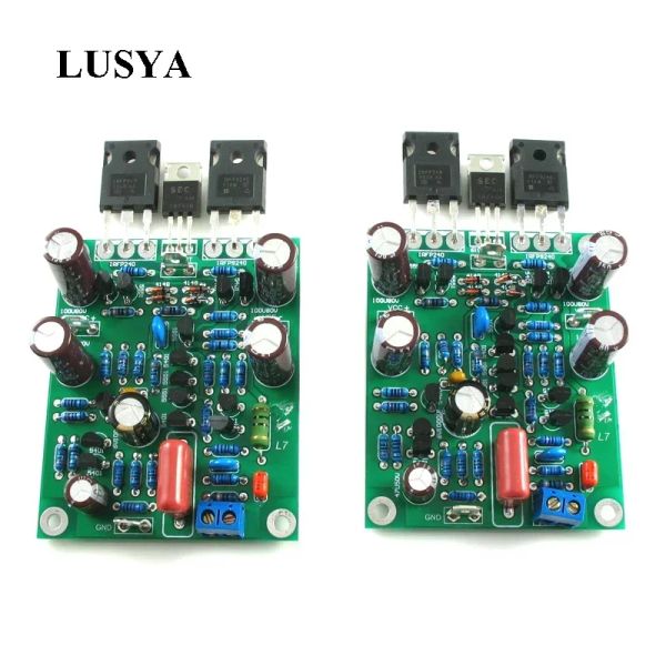 Amplificateur Lusya 2pcs classe AB MOSFET L7 Amplificateur audio Amplificateur Double canal Board 350W * 2 DIY / FINI