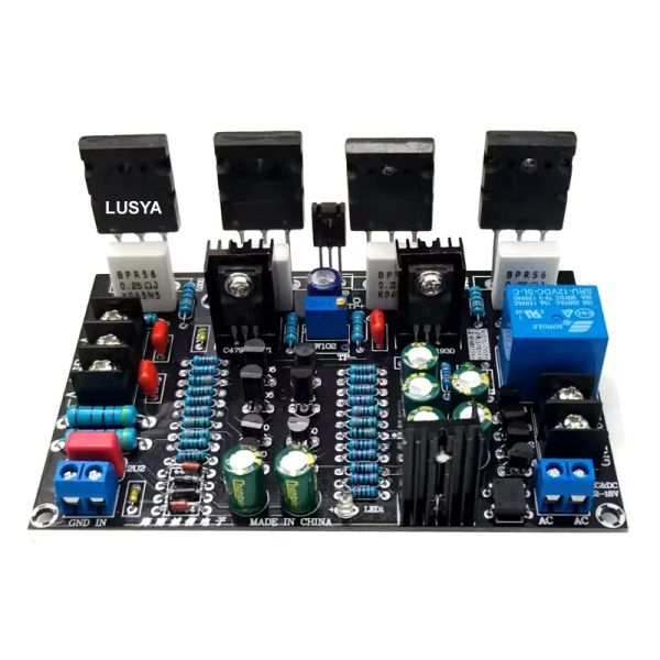Amplificateur Lusya Version mise à niveau 200W Mono Power Amplificateur 5200 1943 Board AMP à tube haute puissance avec relais de protection des haut-parleurs