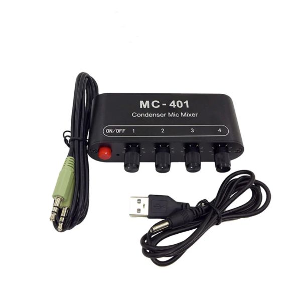 Amplificateur MC401 Stéréo Audio 4 Entrée 1 Sortie Microphone Mic Mic Méxageuse Extender Board Sound Bricol