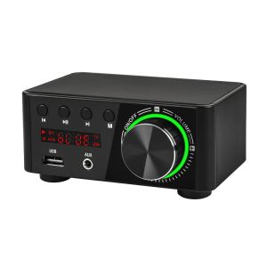 Amplificateur mini audio hifi bluetooth 5.0 Classe d'alimentation D amplificateur tpa3116 ampli numérique 50w * 2 Home Audio Car Amplificador de Som USB / AUX IN