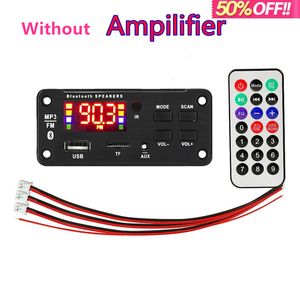 Amplificateur lecteur MP3 décodeur carte 6V-18V Bluetooth 5.0 voiture FM Radio Module prise en charge TF USB AUX