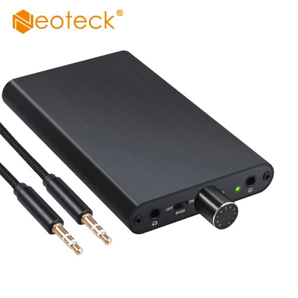 Amplificateur Neoteck Portable 16300 ohm HiFi Earphone Headphone Amplificateur avec Buitin Power Bank 3000mAh Batterie avec amplificateur Gain Switch