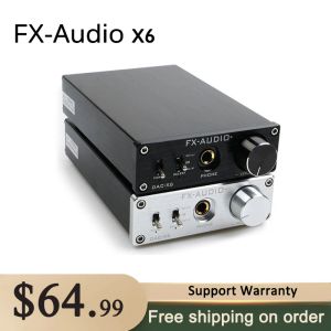 Amplificateur Nouveau FXAUDIO DACX6 HIFI 2.0 Digital Audio Decoder DAC Entrée USB / COAXIAL / OPTICAL RCA / AMPLIFICER 24BIT / 96KHz DC12V