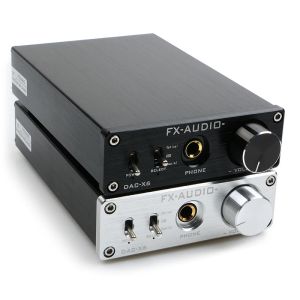 Amplificateur Nouveau FXAUDIO DACX6 MINI HIFI 2.0 Digital Audio Decoder Entrée USB / Coaxial / Optical Sortie RCA / Amplificateur 24BIT / 96KHz DC12V