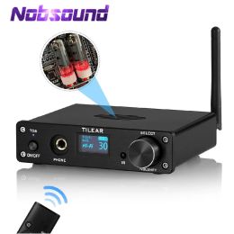 Amplificateur Nobsound HIFI Bluetooth Vacuum tube préampli mini USB DAC Desktop Headphone Amp Stereo Audio Receiver pour Home Theatre System