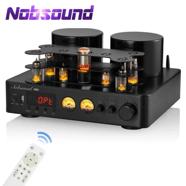 Amplificateur nobound hifi hybird stéréo valve tube amplificateur bluetooth 5.0 récepteur audio coax / opt ampli