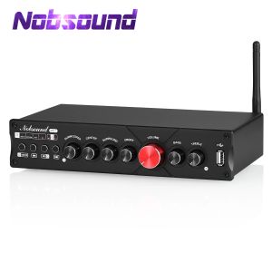 Amplificador Nobsound M5.1 Receptor Bluetooth digital 5.1 Canal Coaxial/Optical Home Theatre AMP AMP UDISK Subwoofer Amplificador