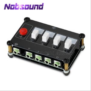Amplificateur nobound mini 4 (1) in1 (4) out 3,5 mm stéréo commutateur manuel du manuel de sélecteur