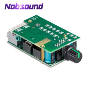 Amplificador Nobsound Mini Bluetooth 5.0 Digital Amplificador Receptor estéreo USB Amp con nivel de sonido Medidor 50W+50W