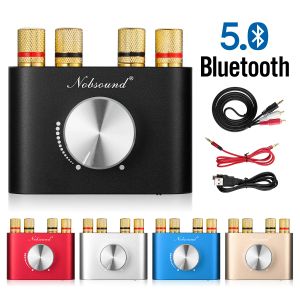 Versterker Nobsound Mini Bluetooth 5.0 Receiver TPA3116 Digitale versterker Hifi Stereo Wireless Audio Power Amp voor Home/Car