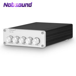 Versterker nobsound mini hifi 2.1 kanaal tpa3116d2 digitale stroomversterker hifi stereo audio bas amp 2*50W subwoofer