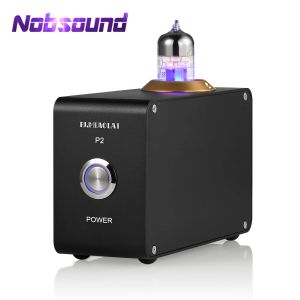 Amplificador Nobsound Mini Vacuum Tube MM Phono Stage Preamplificador Hifi Preamplificador estéreo para platos giratorios de casas preamplificador Analógico