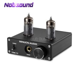 Amplificador Nobsound Mini Tubo de válvula Auriculares Amplificador Bajo Ruido de tierra Hifi Estereo Integrado Amplificador de audio Preamplificador
