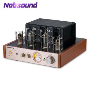 Amplificador NobSound MS10D Clase AB 50W Tubo de vacío Integrado Amplificador de potencia Hifi Stereo Desktop Audio Amp Auriculares Amp