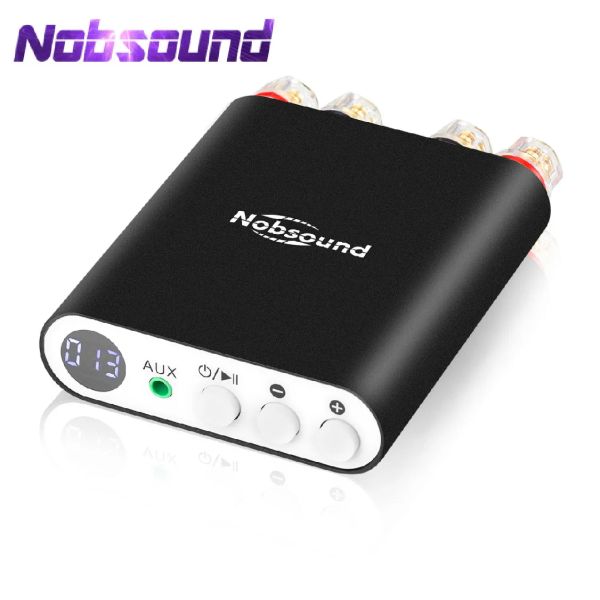 Amplificateur Nobsound TA21 Mini Bluetooth 5.0 DSP Amplificateur Stéréo Récepteur audio Stéréo TPA3221 AMP PUILLE INTÉGRÉE 100W + 100W