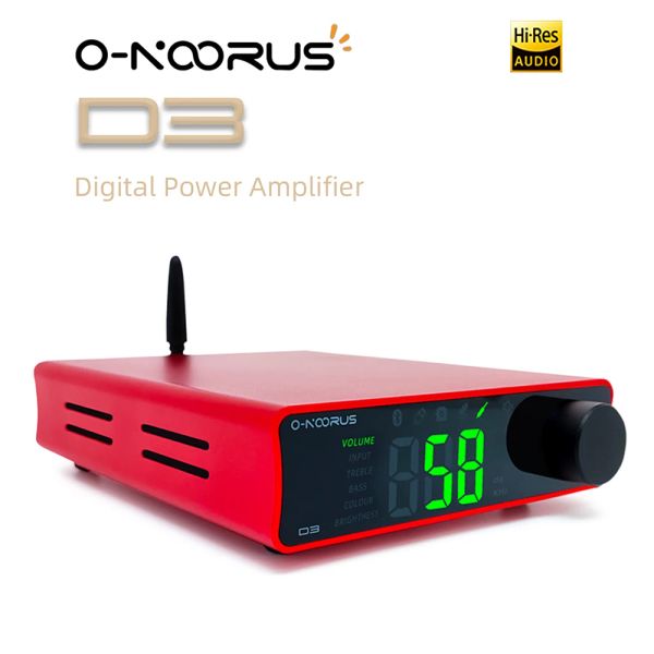 Amplificateur OnOorus D3 TPA3255 Power Amplificateur 300WX2 MINI HIFI Classe stéréo D USB RCA Bluetooth 5.0 Amp avec basse Treble pour Home Theatre