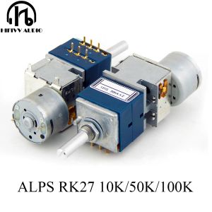 Amplificateur Original Japan Alps RK27 Type Potentiomètre Volume Interrupteur pour HIFI Stéréo Audio Amplificateur Kits de bricolage 10k 50k 100K