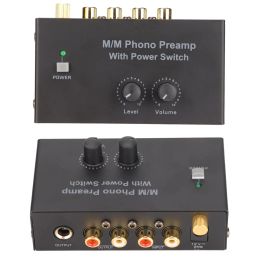 Amplifier Phonograph Preamplifier Mini Phono Preamp Phono Preamplifier Record Player Stereo Audio Amplifier with RCA Input RCA/TRS Output