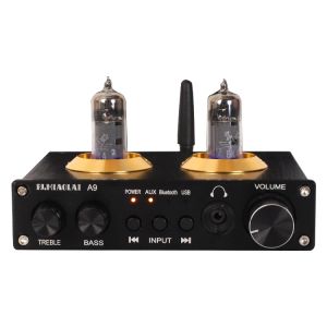 Amplificateur PJ Miaolai A9 6K4 Préamplificateur de tube de bile vide NE5532 AUX BLUETOOTH 5.0 USB RCA HIFI STÉRÉO MINI AMPIFICATE