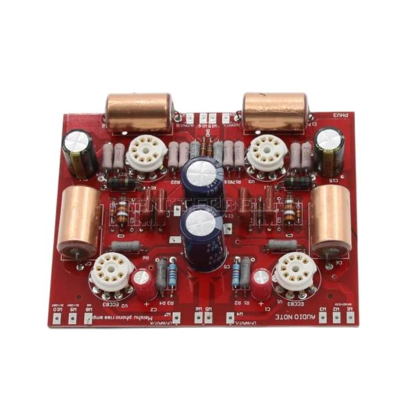 Amplificador referir la nota de audio hifi mm phono riaa placa de amplificador 12ax7/ecc83+12au7/ecc82 tubo audio audio fono amp dibrete