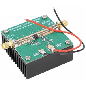 Amplificateur Amplificateur de puissance RF avec dissipateur thermique, module d'amplification RF2126 2,4 GHz 1 W 4002700 MHz, détecteur logarithmique RF pour radio amateur FM
