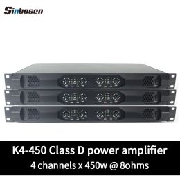 Amplificateur Sinbosen K4450 8 ohms 450watt Classe professionnelle D 1U Amplificateur de puissance