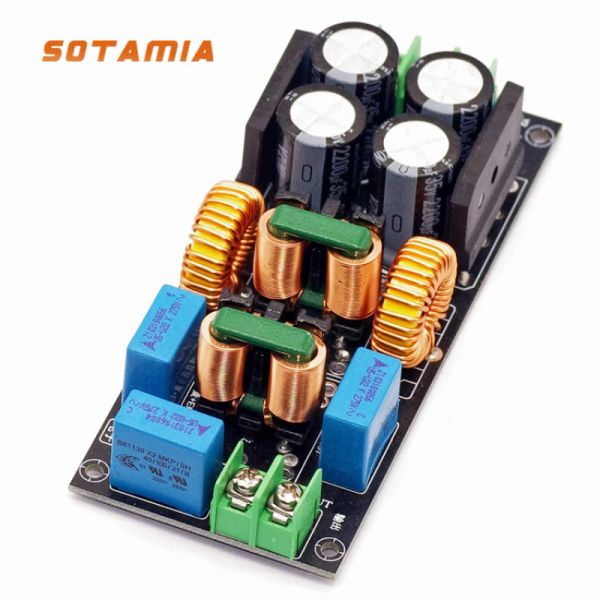 Amplificador Sotamia Amplificador Audio Potencia Filtro 4a 10a 20a 20a Fuente de alimentación AC DC FILTRO EMI Modo diferencial electromagnético Modo