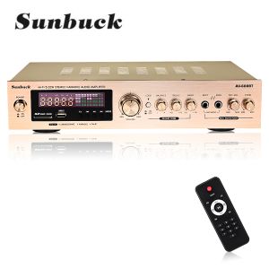 Amplificateur Sunbuck 2000w 220V 110V Bluetooth 5.0 Amplificateur audio Amplificateur Home Theatre Amplificador Audio avec support télécommande FM USB