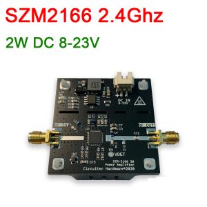 Amplificateur SZM2166 2,4 GHz Amplificateur de puissance RF 2400 MHz 2W 33DBM 823V DC pour WiFi Bluetooth