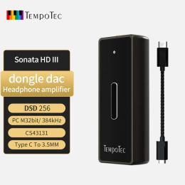 Versterker tempotec Sonata HD III USB Type C tot 3,5 mm hoofdtelefoonversterker HIFI USB DAC CS43131 voor Android/PC/Mac