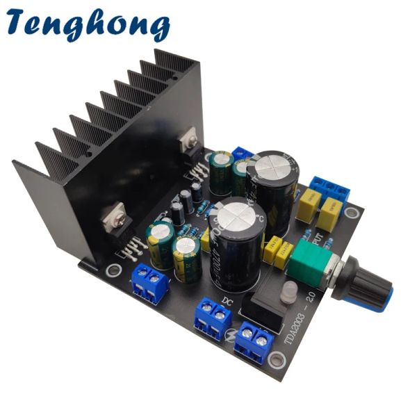 Amplificateur Tenghong TDA2003 Power Amplificateur Board Audio 2x10w 2.0 Amplificateurs sonores stéréo à deux canaux avec Switch Enceinte Home Theatre DIY