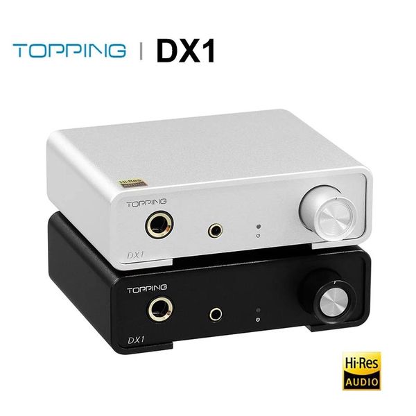 Amplificador TOPPING DX1 Mini decodificador DAC AMP amplificador de auriculares AK4493S chip XMOS XU208 soporte PCM348 DSD256 Mini DAC