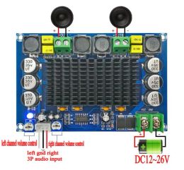 Amplificateur TPA3116D2 150W * 2 Carte d'amplificateur de puissance numérique High Power DualChannel High Power avec TL074C OPAMP