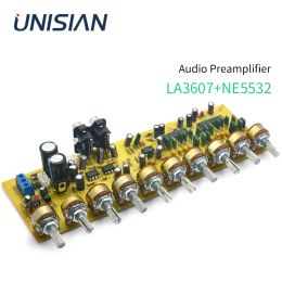 Amplificateur UNISIAN LA3607 Préamplificateur audio EQU Égaliseur de bassin de bass Treble Volume de milieu de gamme Égalisation